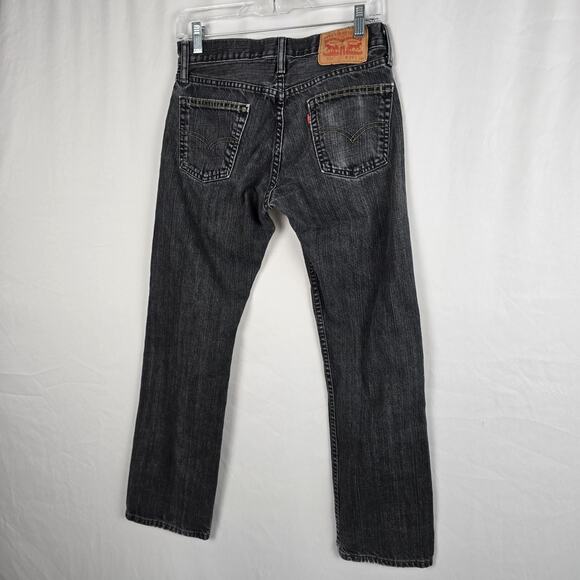 Levi's 514 Straight Jeans Men's 28 x 27 (tag 29 x 30) Charcoal Wash Fade - Picture 10 of 16